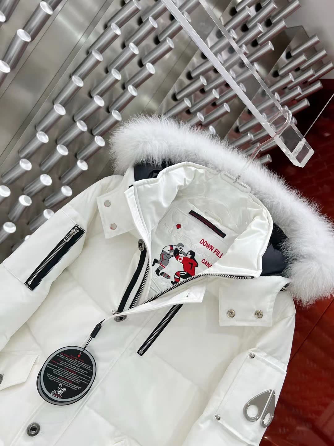 Moose Knuckles Hooded Down Jacket